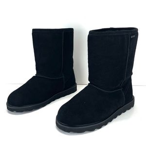 BEARPAW PAYTON II BLACK SUEDE WATERPROOF WINTER BOOTS